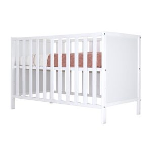 Ledikant Anett Platte Spijlen White Wash